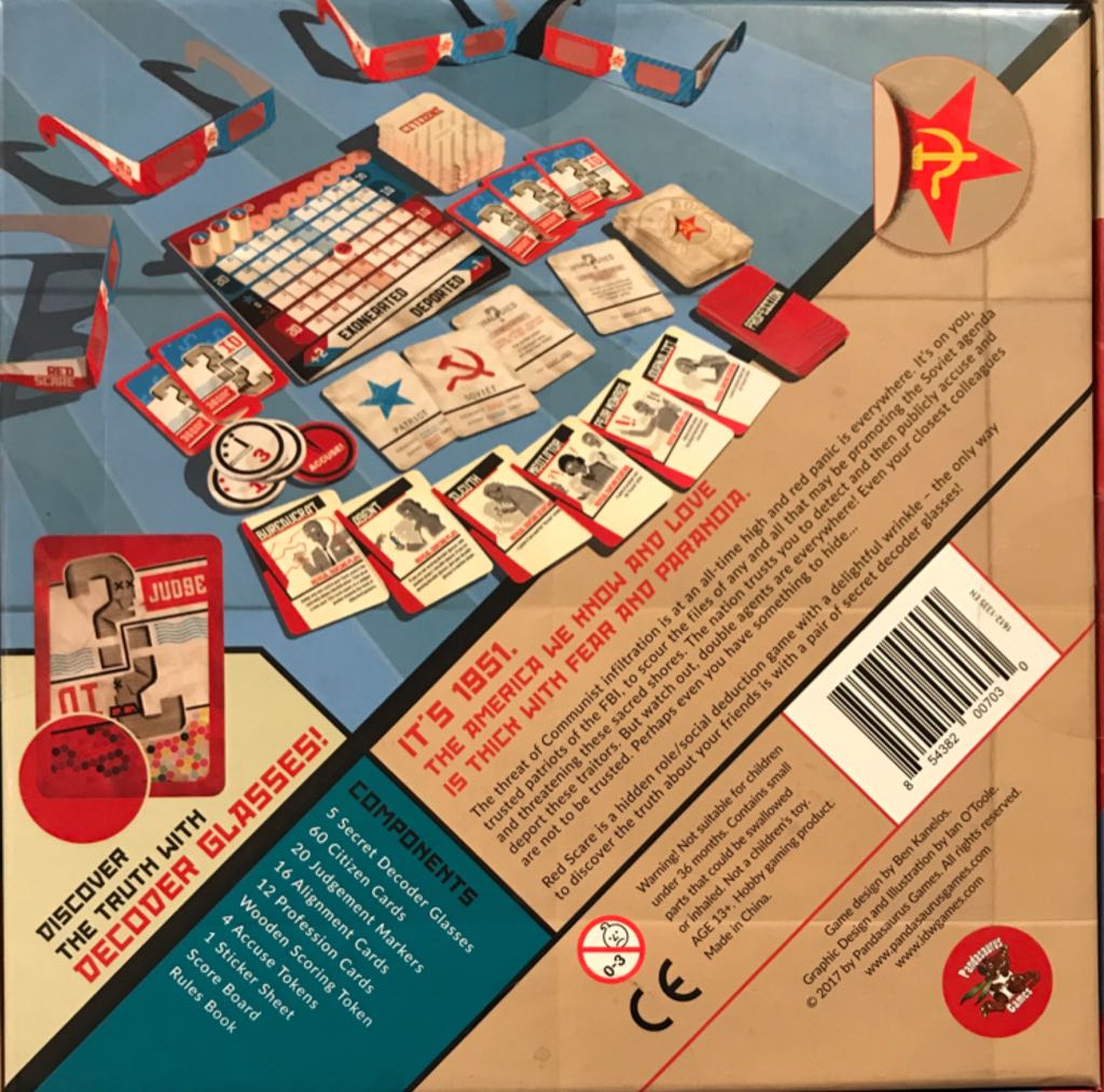 Red Scare  board game collectible [Barcode 854382007030] - Main Image 2