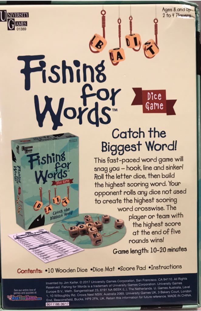 Fishing for Words  (2-4) board game collectible [Barcode 794764013894] - Main Image 2