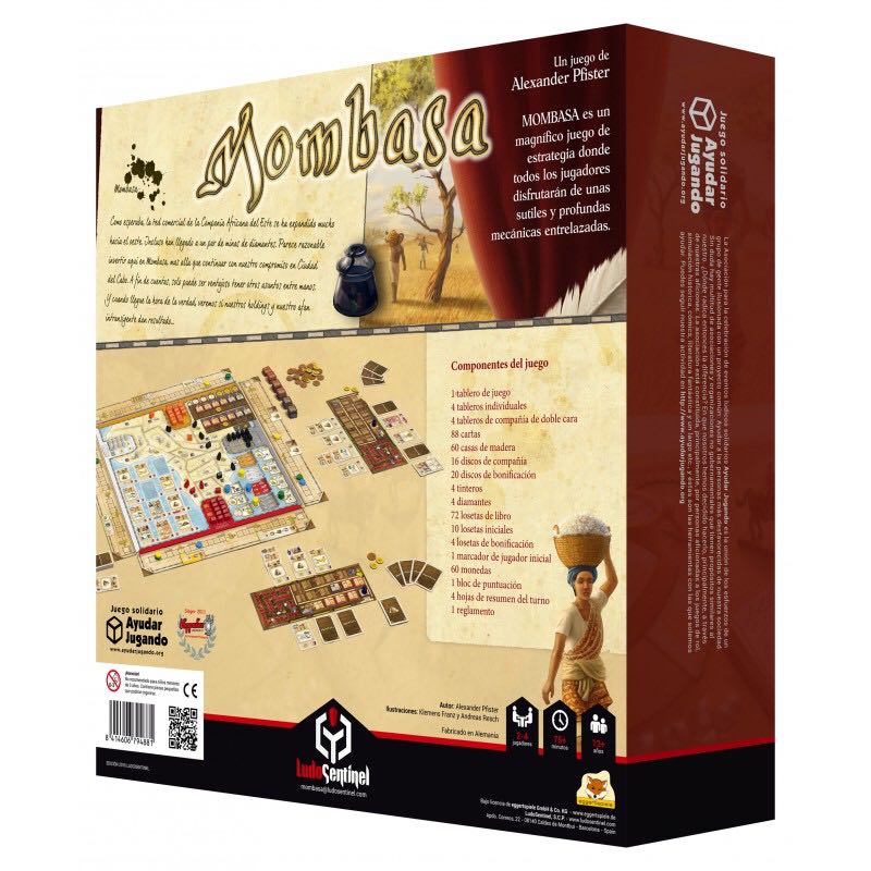Mombasa  (2-4) board game collectible [Barcode 826956501008] - Main Image 2