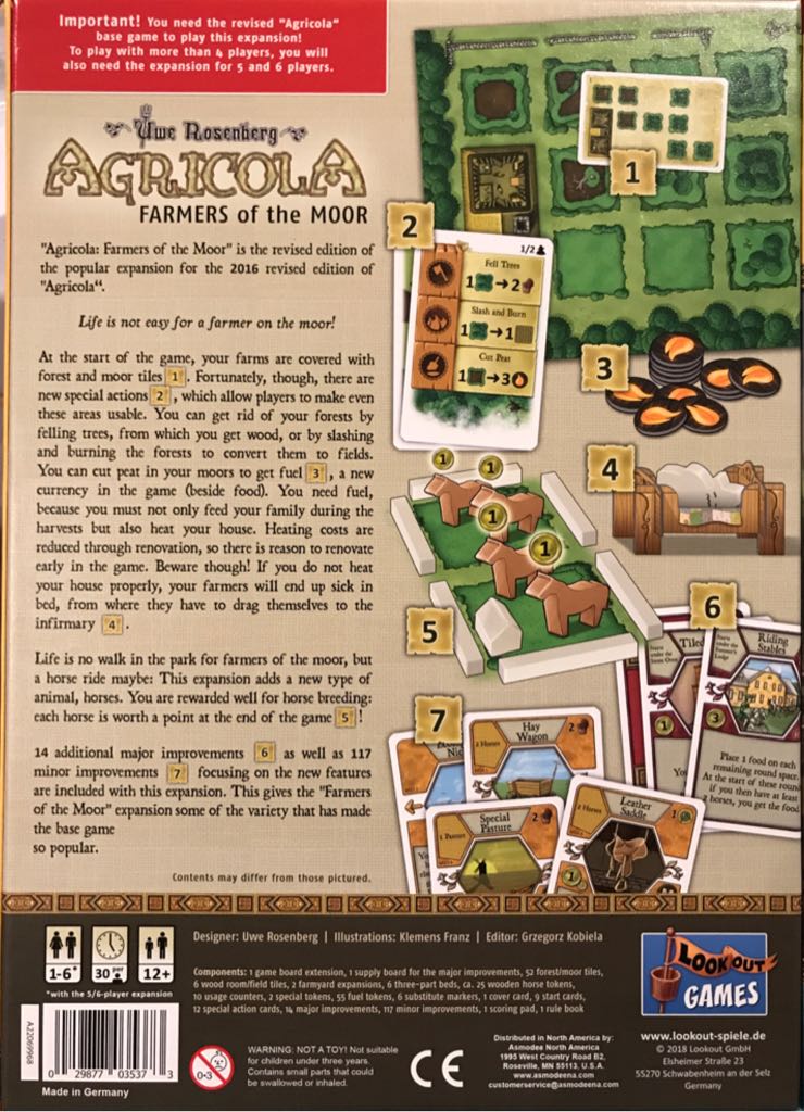Agricola: Farmers of the Moor  board game collectible [Barcode 029877035373] - Main Image 2