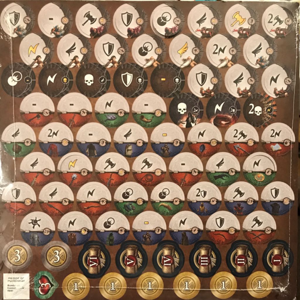 Runebound: Extra Combat Tokens (3rd Edition)  (2-4) board game collectible [Barcode 841333101121] - Main Image 2