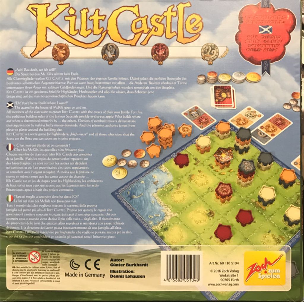 Kilt Castle  (2 3 4) board game collectible [Barcode 4015682051048] - Main Image 2