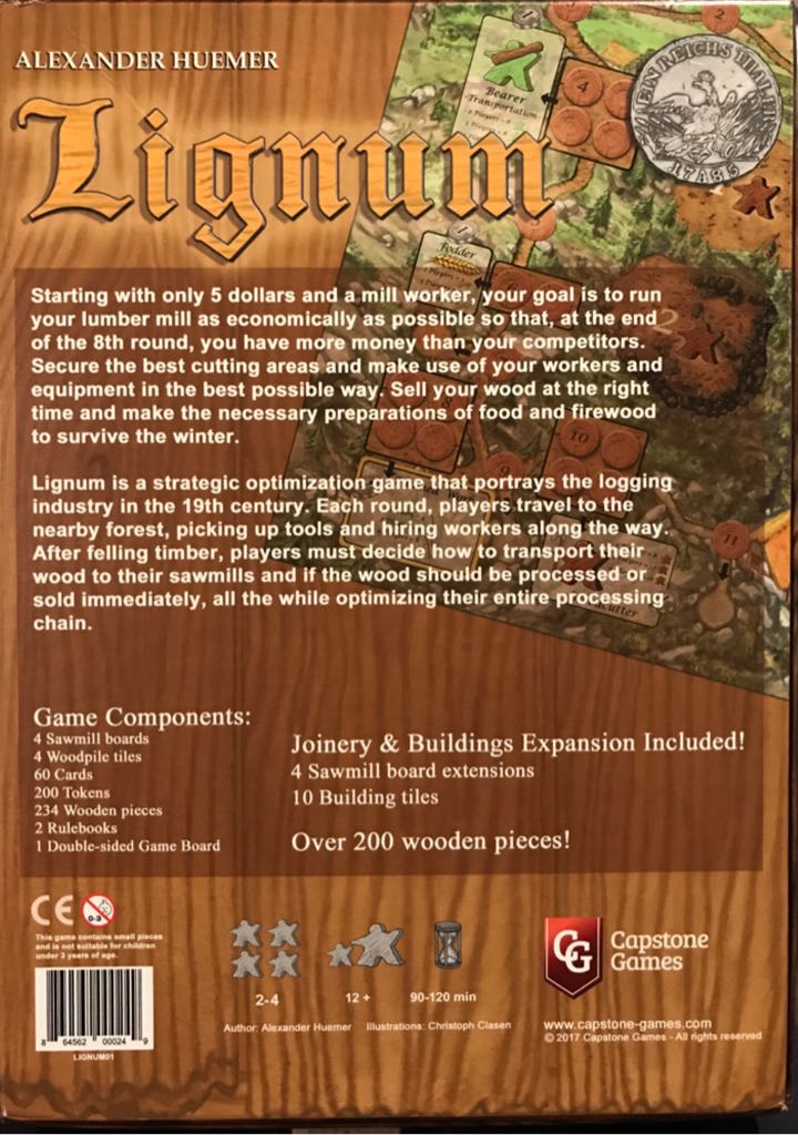 Lignum: 2nd Edition  (2 3 4) board game collectible [Barcode 864562000249] - Main Image 2