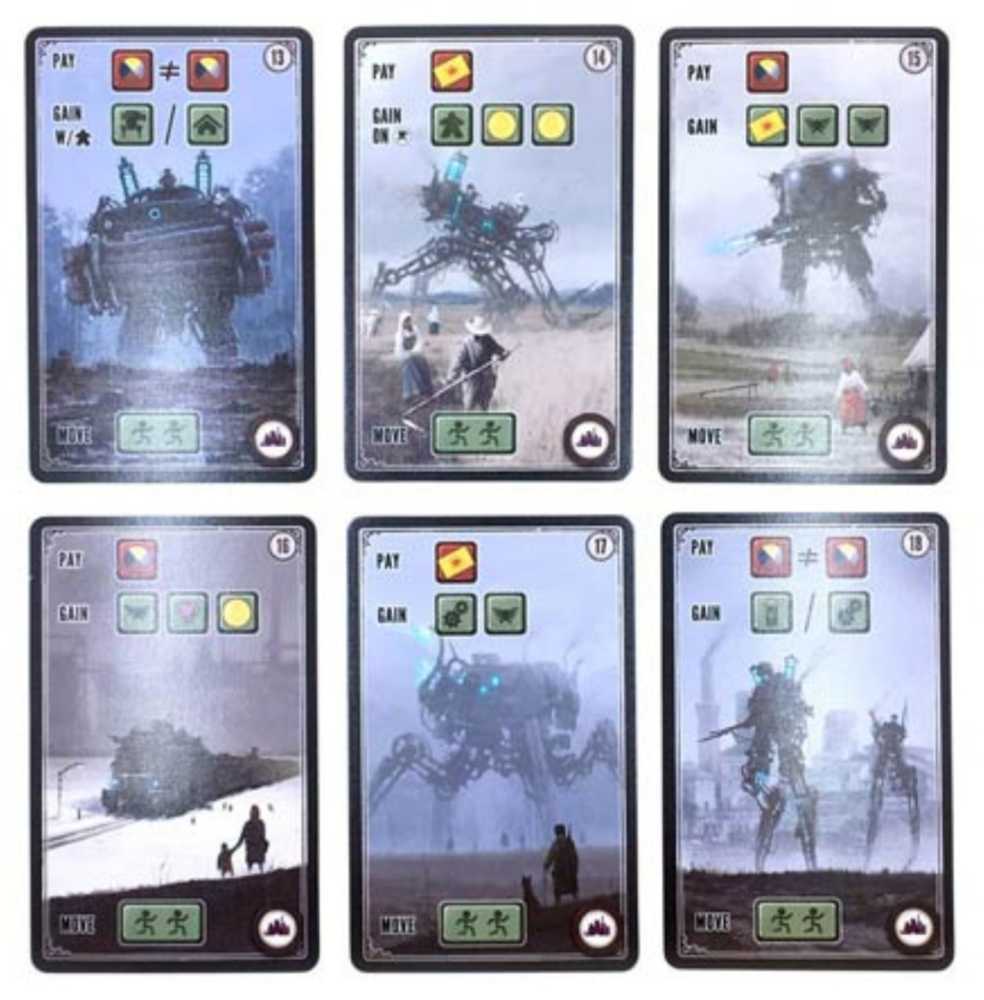 Scythe: Promo #4 - Factory Cards 13-18  (1-5) board game collectible [Barcode 653341025906] - Main Image 3