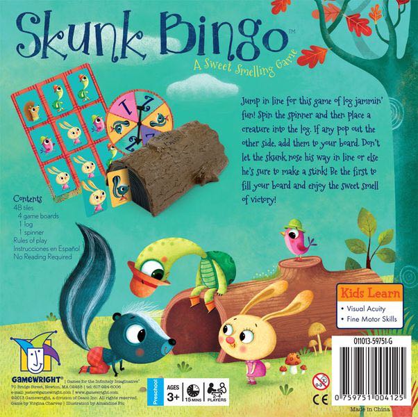 Skunk Bingo  board game collectible [Barcode 759751004125] - Main Image 2