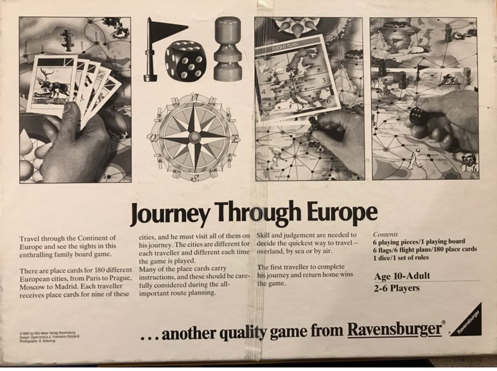 Journey Through Europe  (2-6) board game collectible [Barcode 4005556011490] - Main Image 2