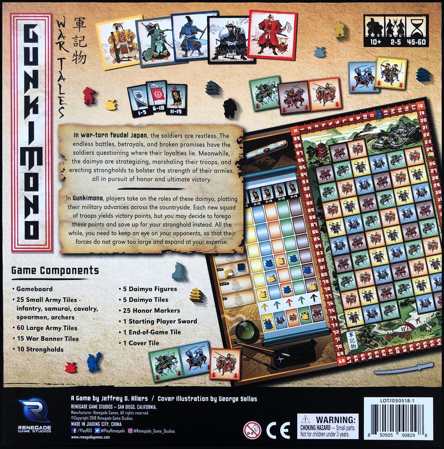 Gunkimono  (2-5) board game collectible [Barcode 850505008298] - Main Image 2