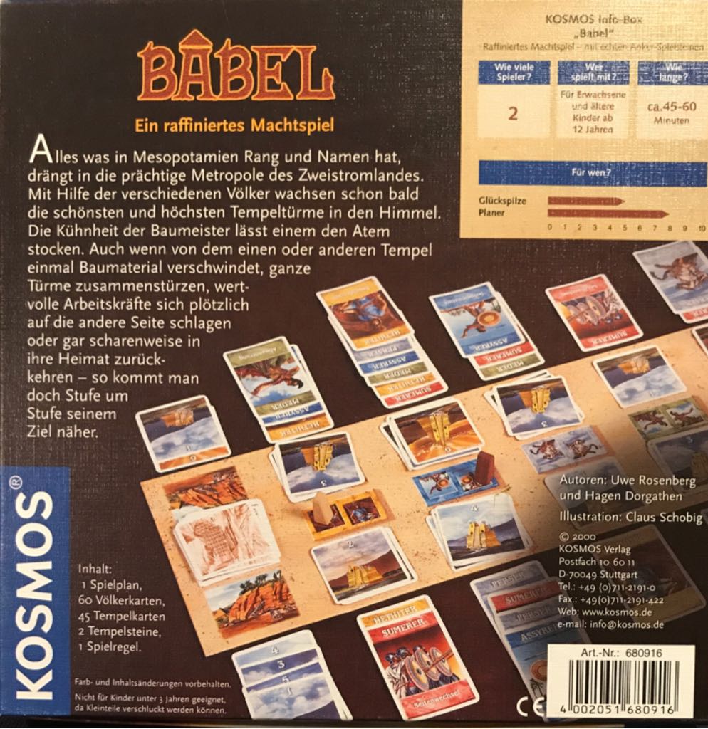 Babel  (2) board game collectible [Barcode 4002051680916] - Main Image 2