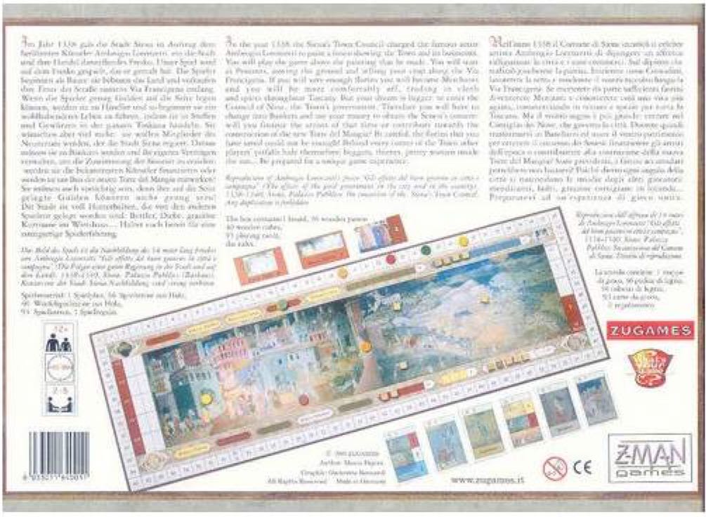 Siena  (2 3 4 5) board game collectible [Barcode 681706070070] - Main Image 2