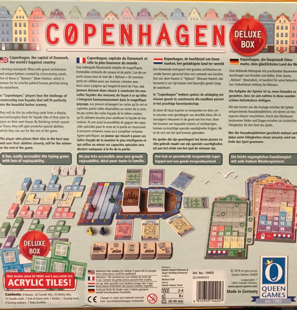Copenhagen: Deluxe Box  (2-4) board game collectible [Barcode 4010350104057] - Main Image 2