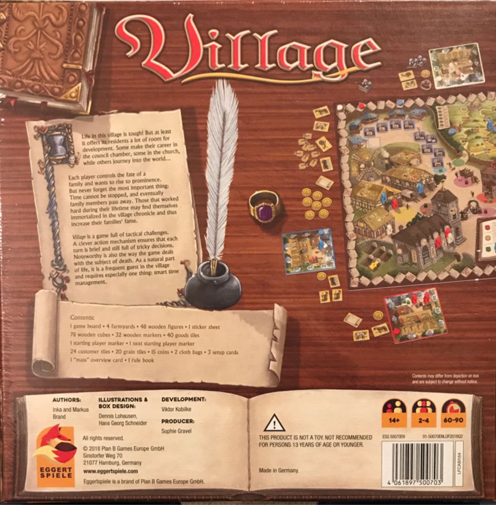 Village  (2-4) board game collectible [Barcode 4061897500703] - Main Image 2