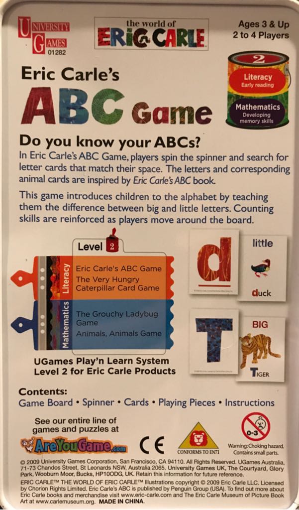 ABC Game  (2-4) board game collectible [Barcode 794764012828] - Main Image 2