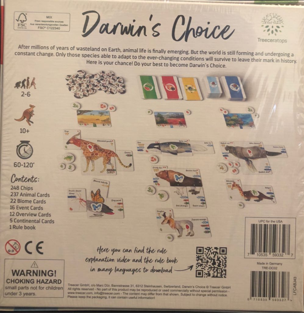 Darwin’s Choice  (2-6) board game collectible [Barcode 710535593327] - Main Image 2