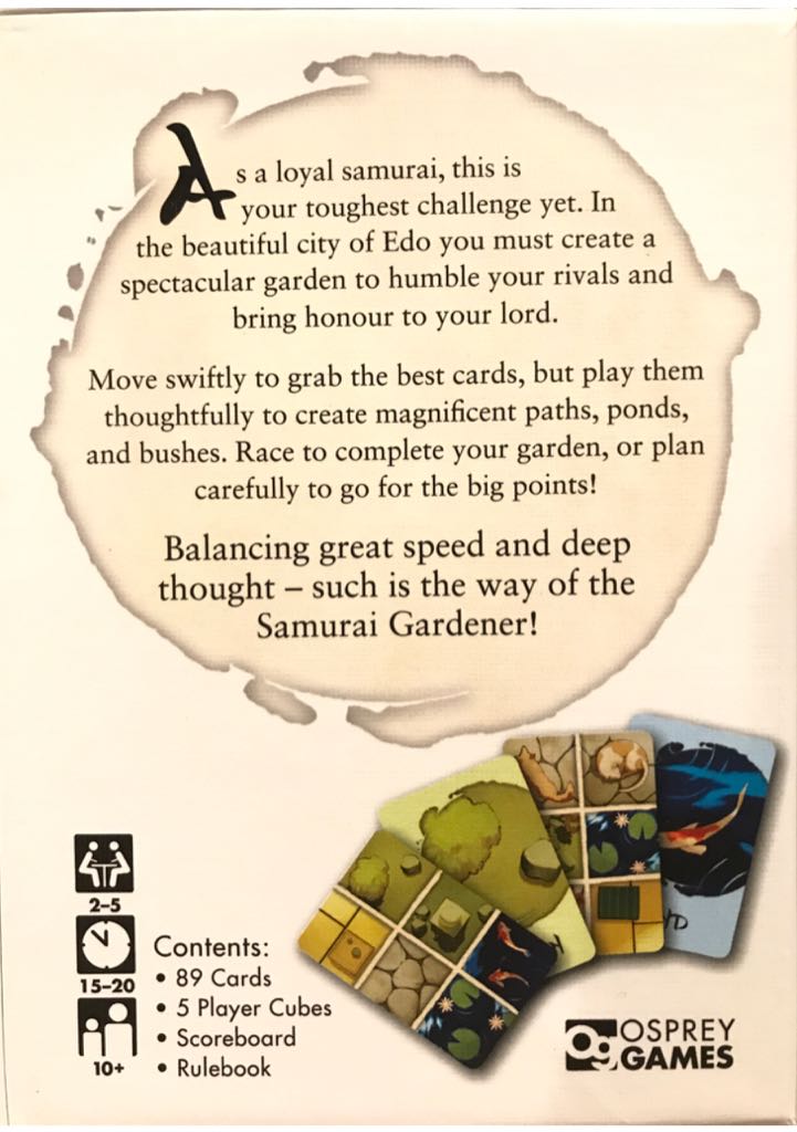 Samurai Gardener  (2-5) board game collectible [Barcode 9781472824103] - Main Image 2
