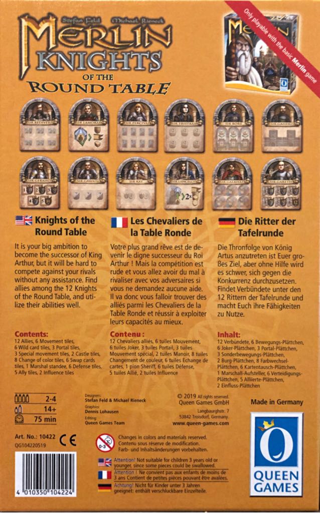 Merlin: Knights of the Round Table  (2-4) board game collectible [Barcode 4010350104224] - Main Image 2