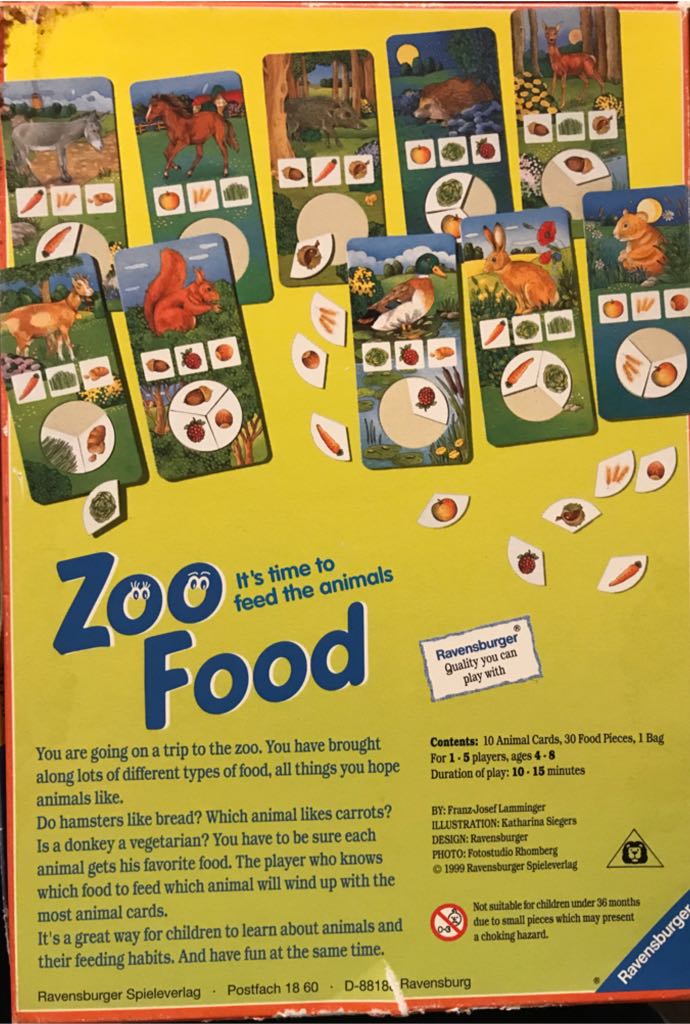 Zoo Food  board game collectible [Barcode 4005556244492] - Main Image 2