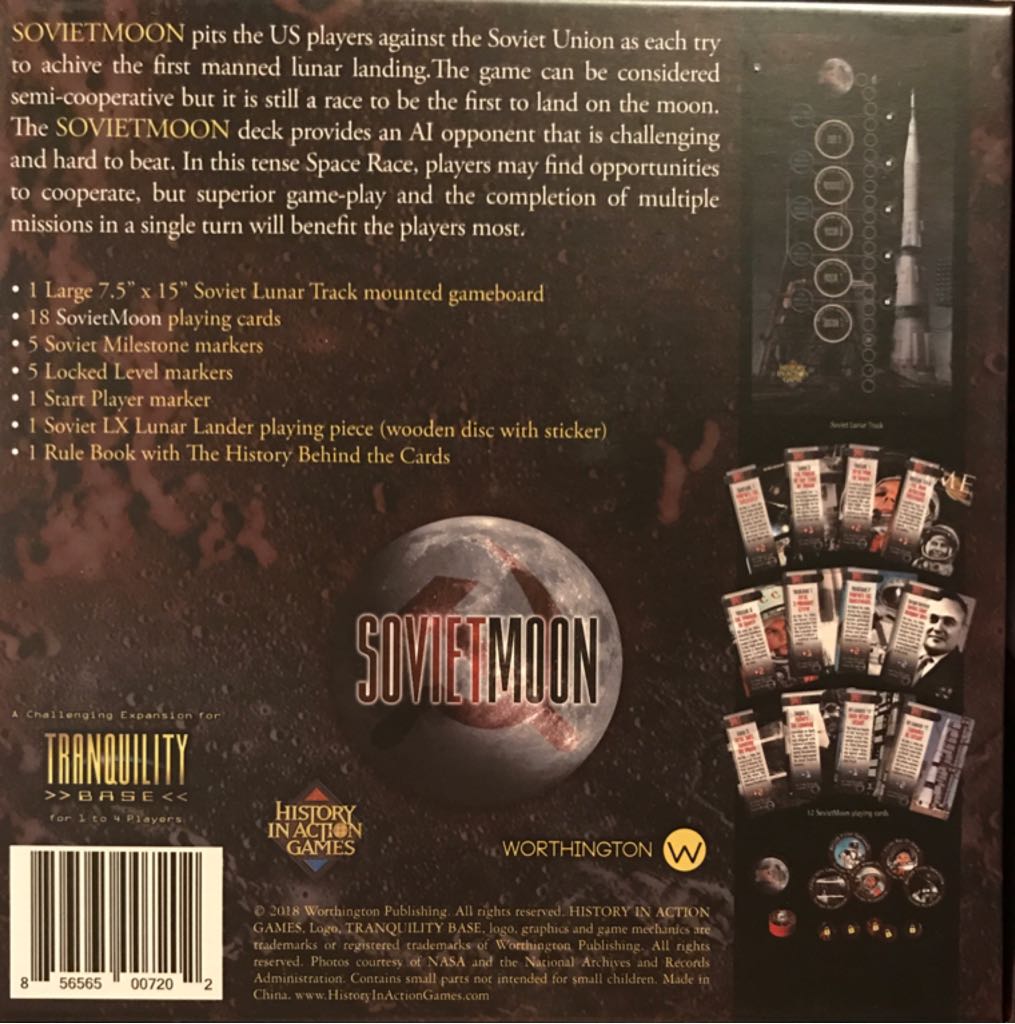 Tranquility Base: Soviet Moon  board game collectible [Barcode 856565007202] - Main Image 2