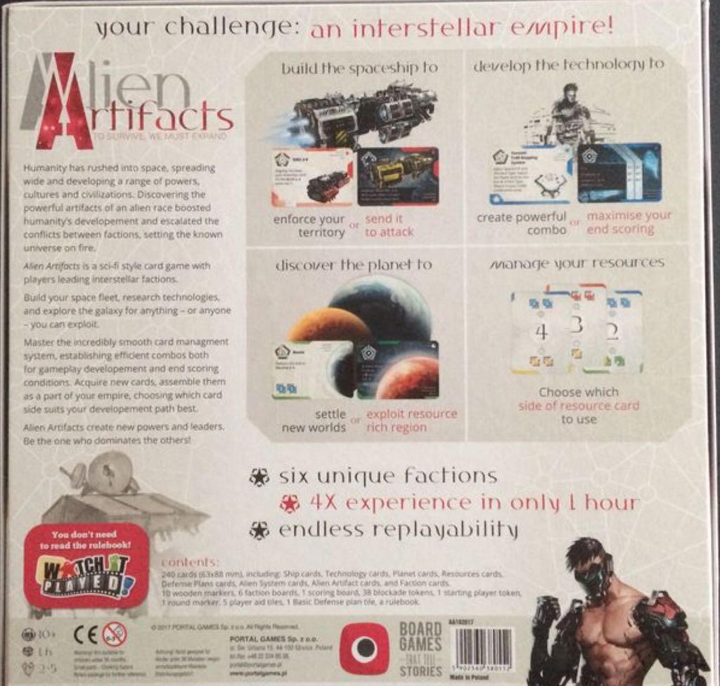 Alien Artifacts  (2-5 Players) board game collectible [Barcode 5902560380552] - Main Image 2