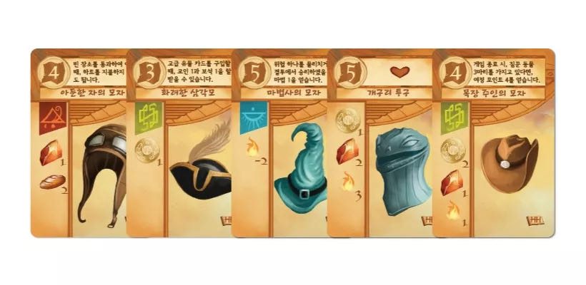 Near and Far: Handy Headwear Promo Pack  board game collectible - Main Image 4