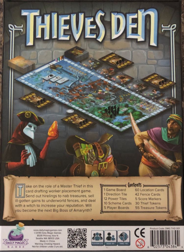 Thieves Den  (2-5) board game collectible [Barcode 602573043844] - Main Image 2