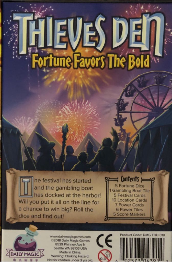 Thieves Den: Fortune Favors the Bold  board game collectible [Barcode 602573043912] - Main Image 2