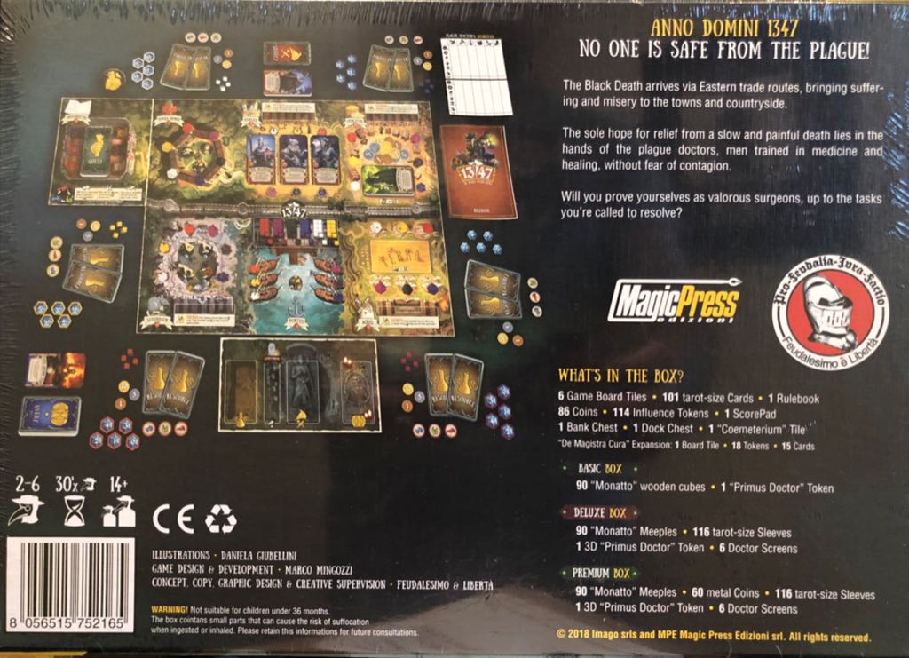 1347 De Nigrae Pestis Ludo - Board Game - English Edition  (2-6) board game collectible [Barcode 8056515752165] - Main Image 2