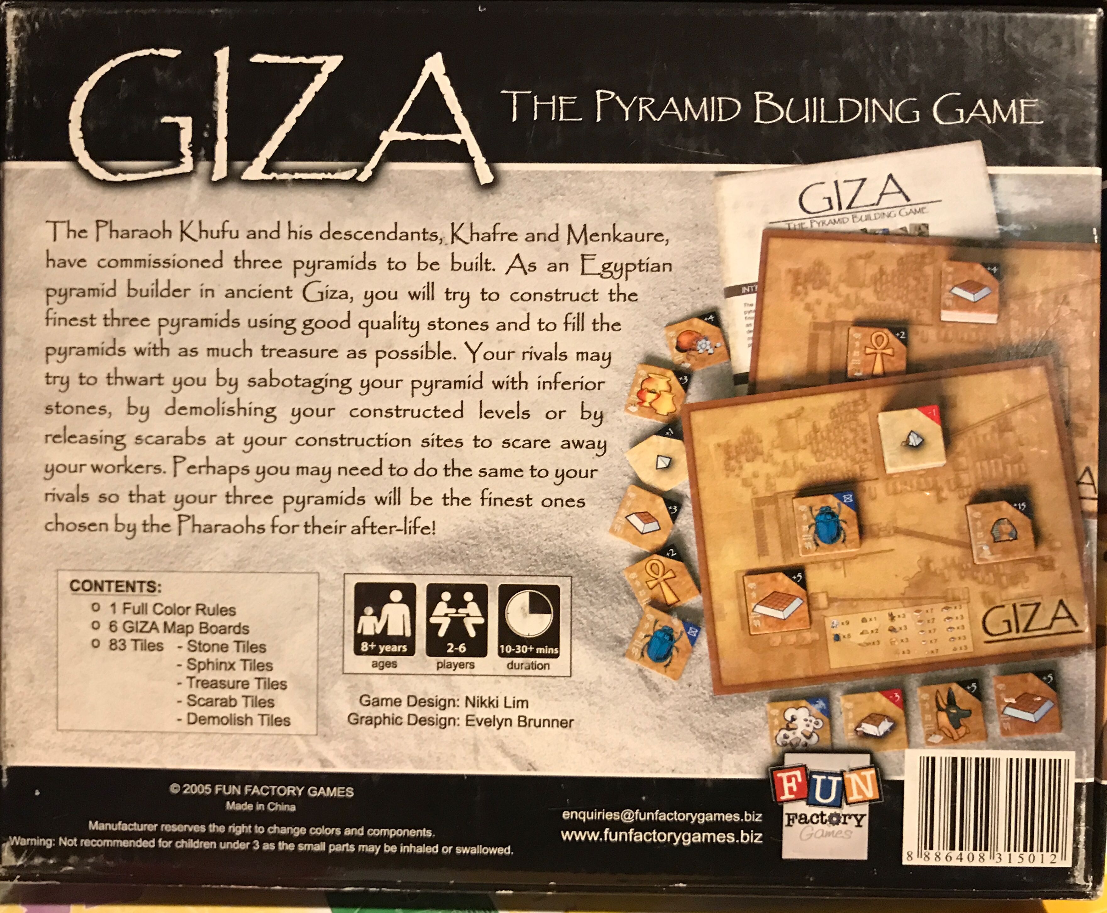 Giza  (2 to 6) board game collectible [Barcode 8886408315012] - Main Image 2