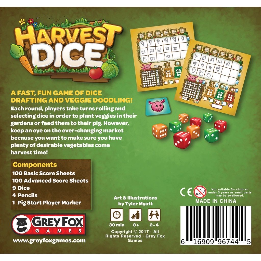 Harvest Dice  (2-4) board game collectible [Barcode 3558380058526] - Main Image 2