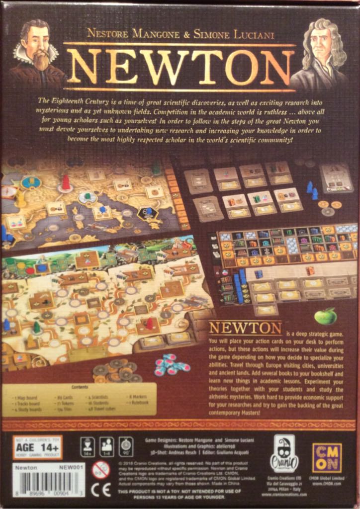 Newton  (1-4) board game collectible [Barcode 889696009043] - Main Image 2