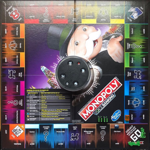 Monopoly Voice Banking Edition  (2-4) board game collectible [Barcode 630509847808] - Main Image 2