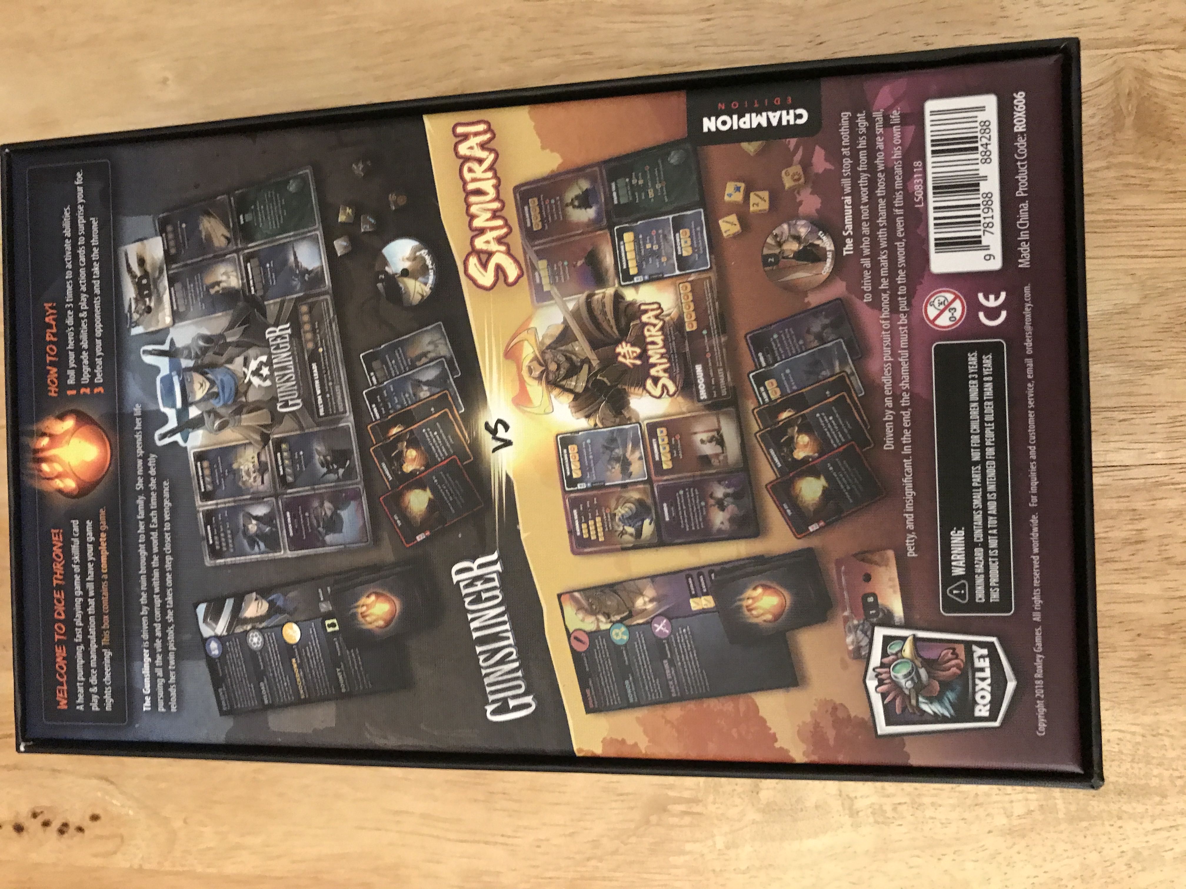 Dice Throne: Season 2: Battle 1  (6) board game collectible [Barcode 9781988884288] - Main Image 2
