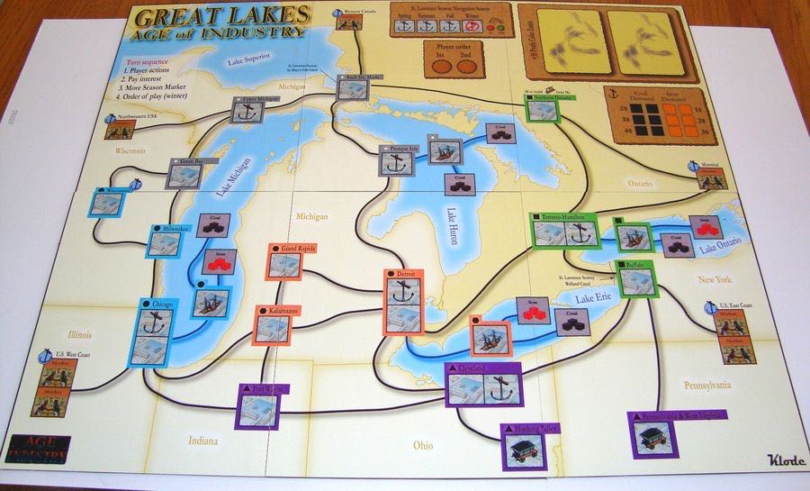 Age of Industry: Great Lakes & South Africa  (3-5) board game collectible - Main Image 3