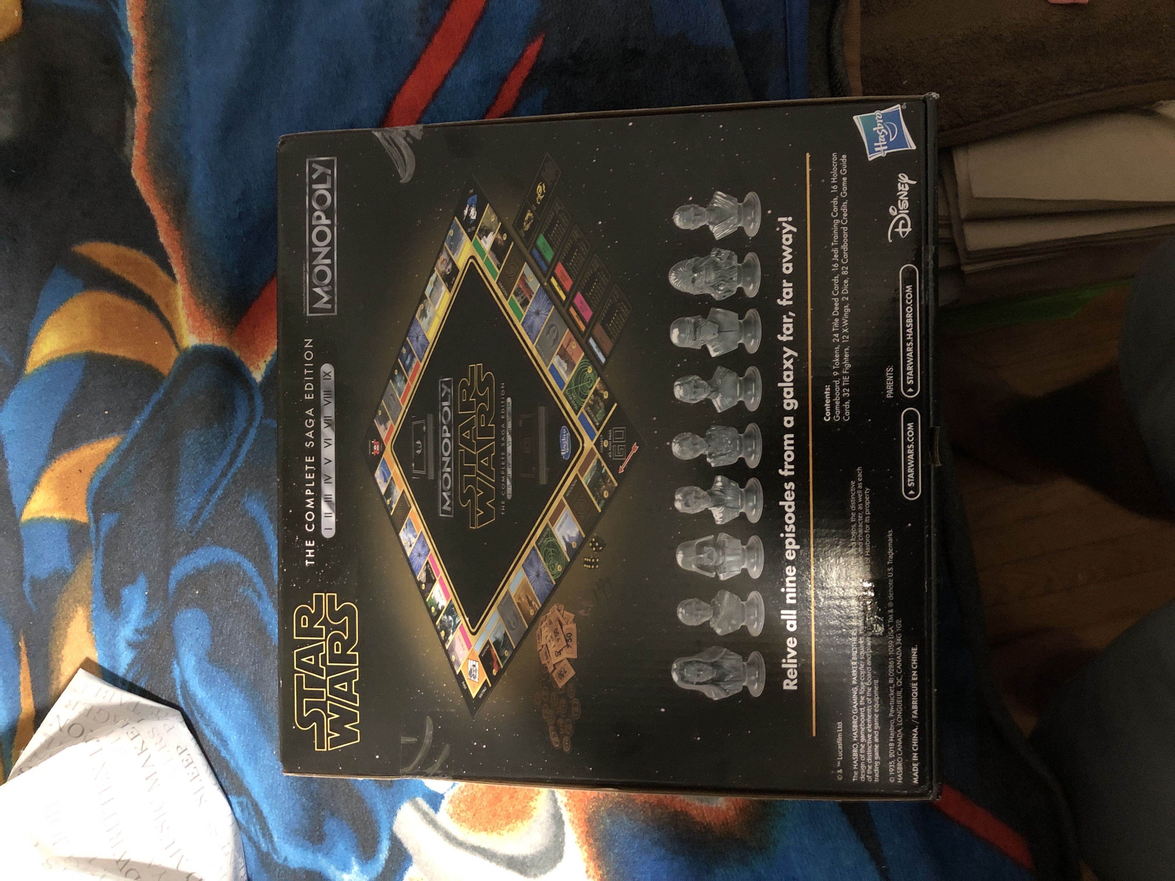 Monopoly Star Wars The Complete Saga: Monopoly  (2-6) board game collectible [Barcode 630509893256] - Main Image 2