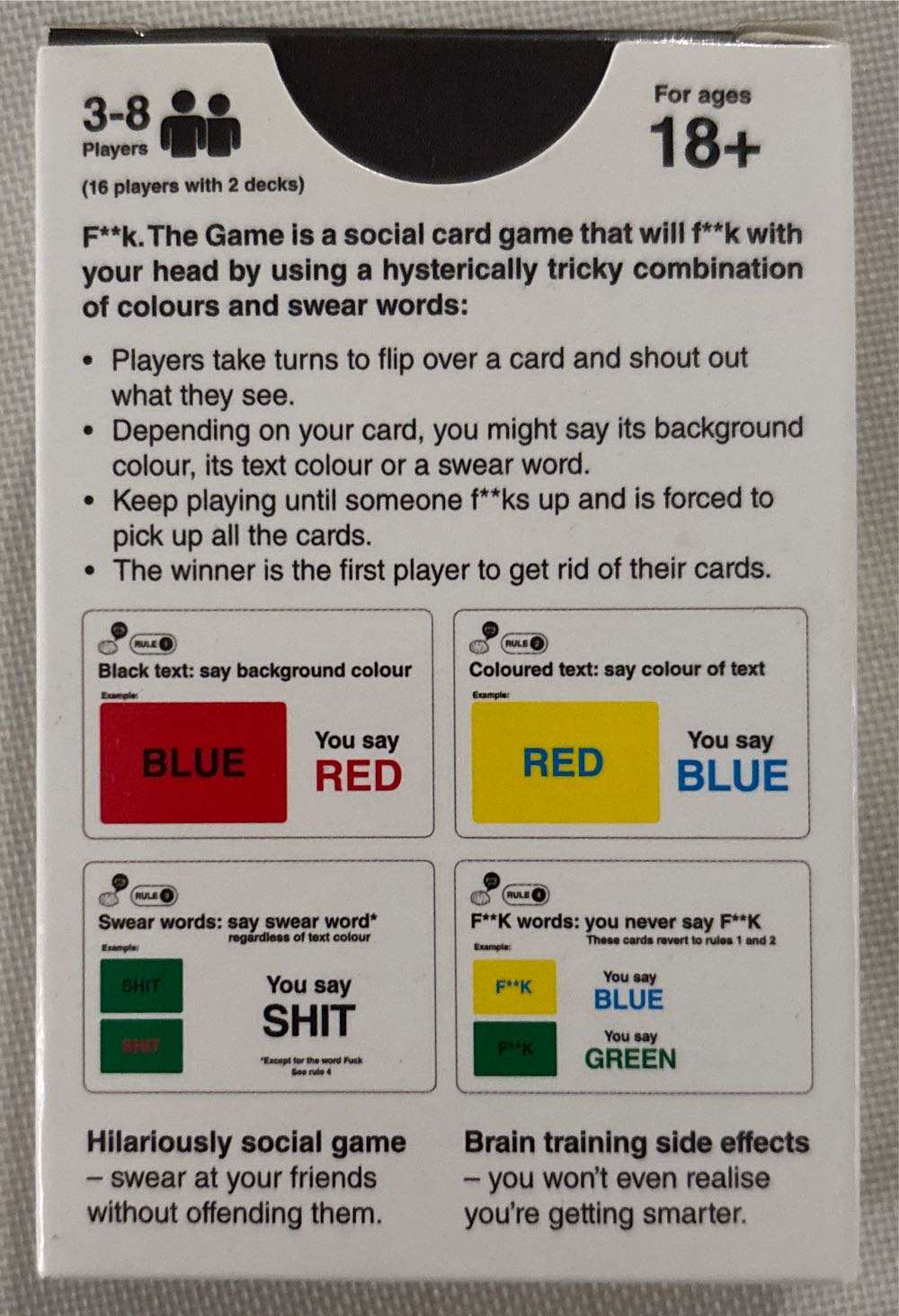 F**k The Game  (3-8) board game collectible [Barcode 9369999052270] - Main Image 2