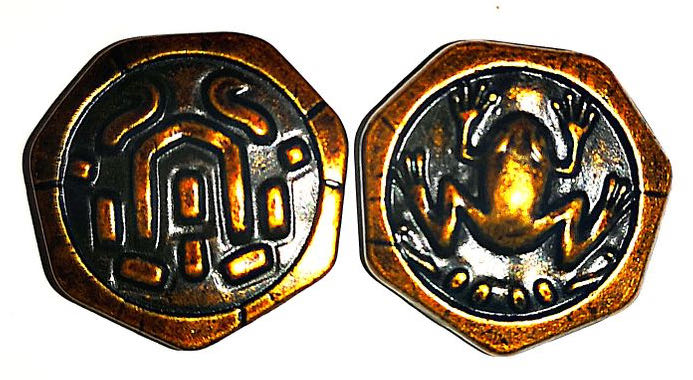 Roam: Metal Frog Coins  (2 to 4) board game collectible - Main Image 3
