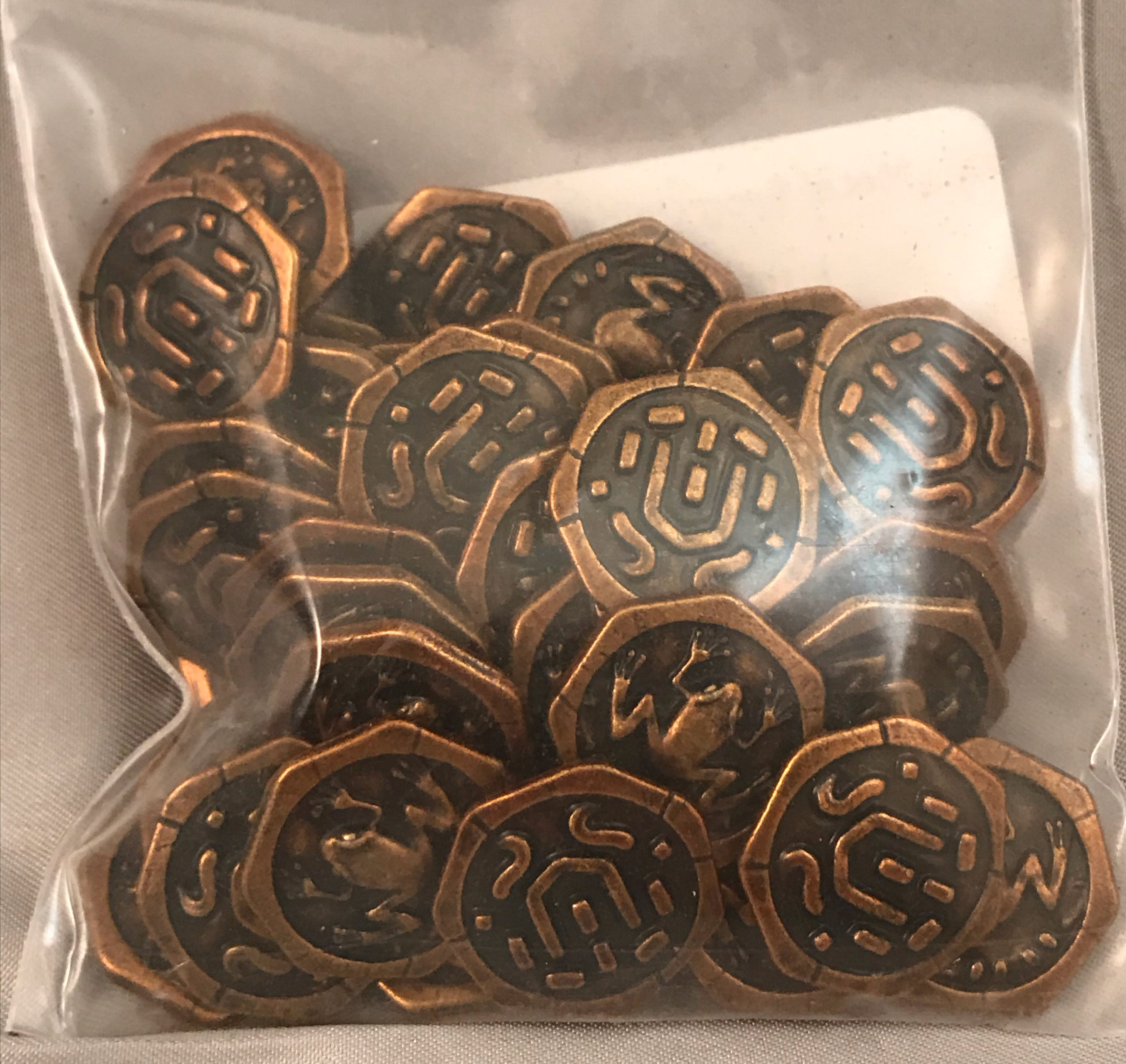 Roam: Metal Frog Coins  (2 to 4) board game collectible - Main Image 4