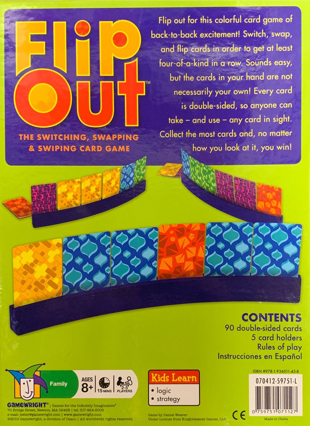 Flip Out  (2-5) board game collectible [Barcode 759751071127] - Main Image 2