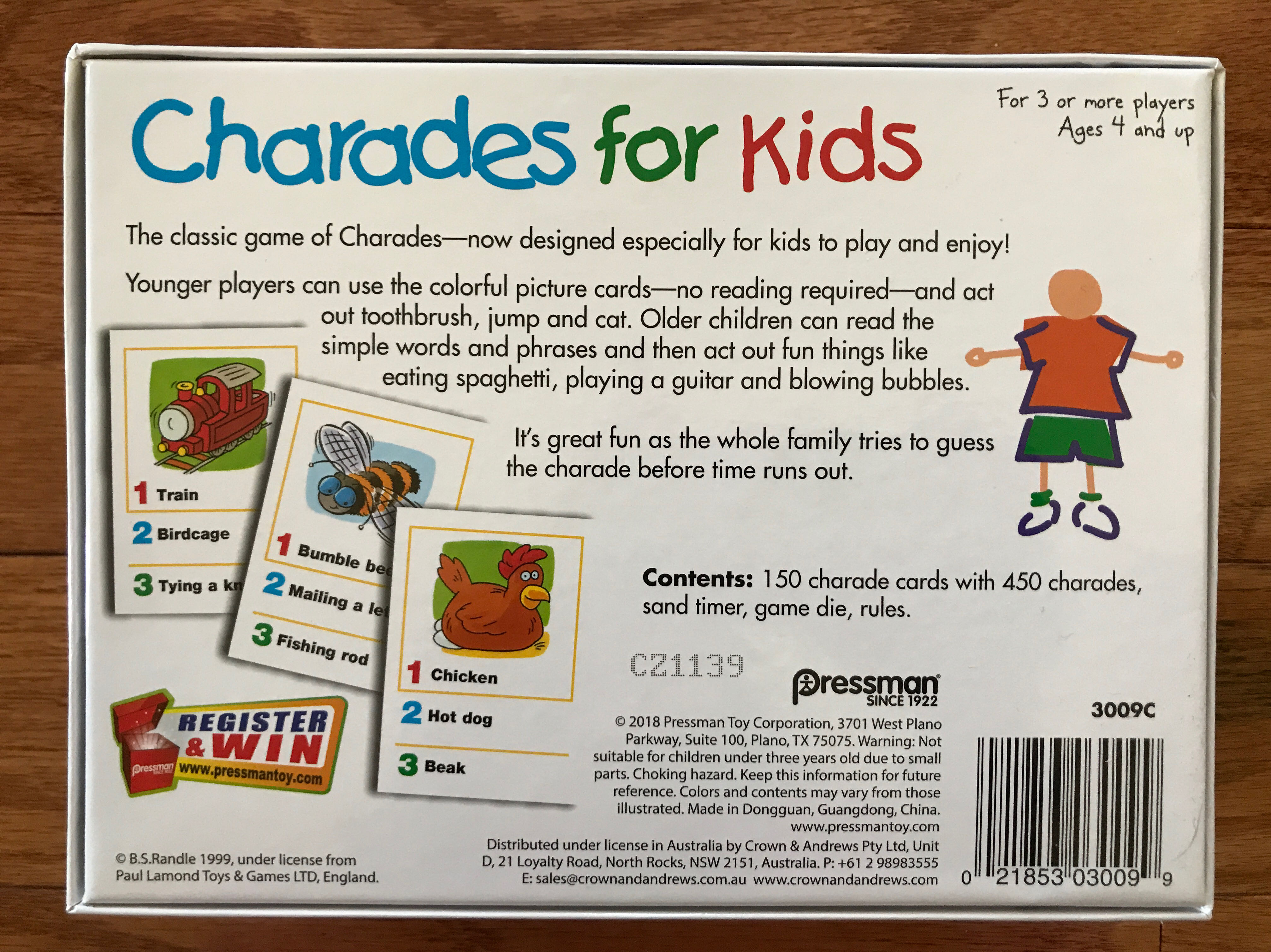 Charades for Kids  (3+) board game collectible [Barcode 021853030099] - Main Image 3