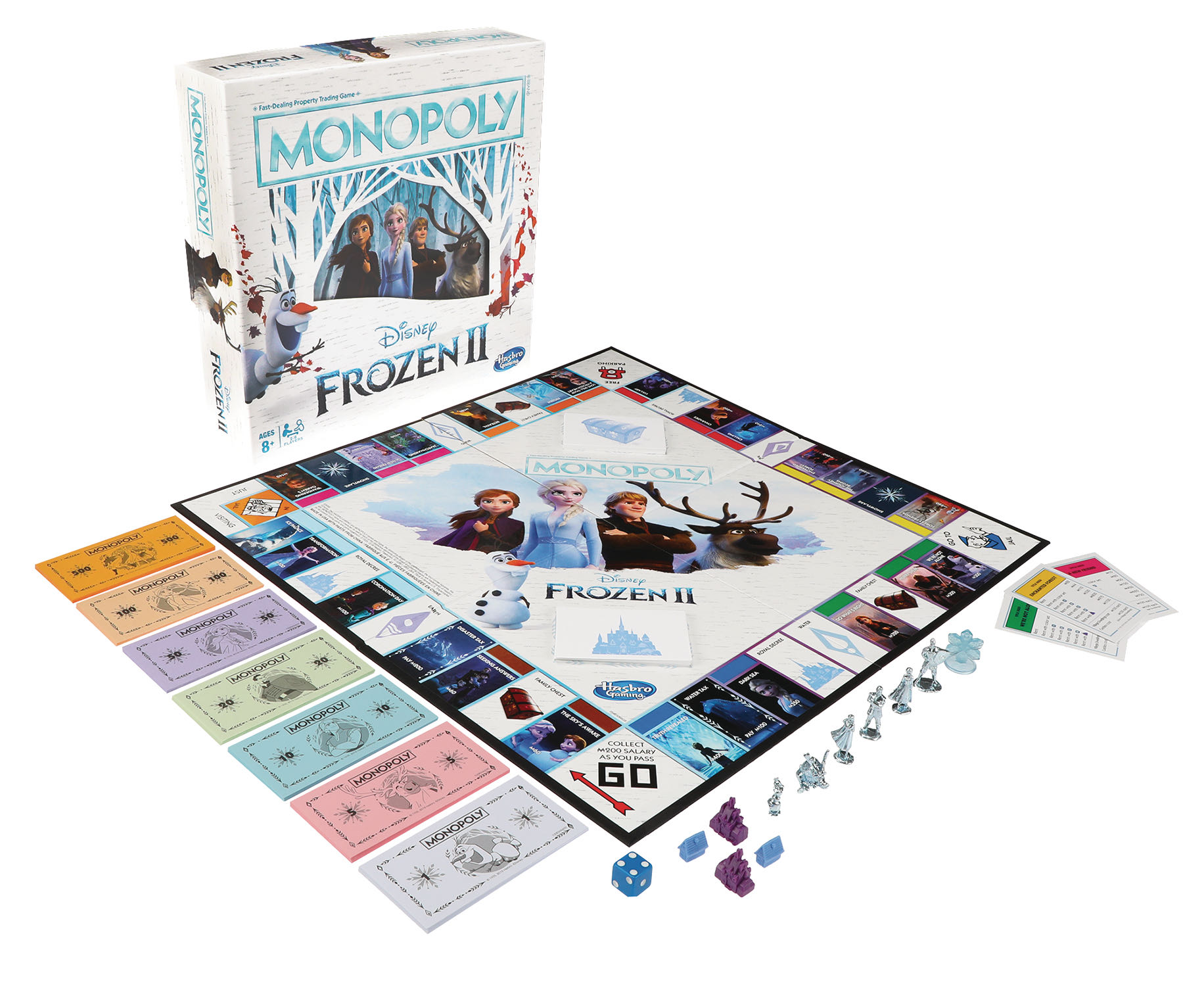 Monopoly: Frozen II Ed  (2-6) board game collectible [Barcode 630509855506] - Main Image 2