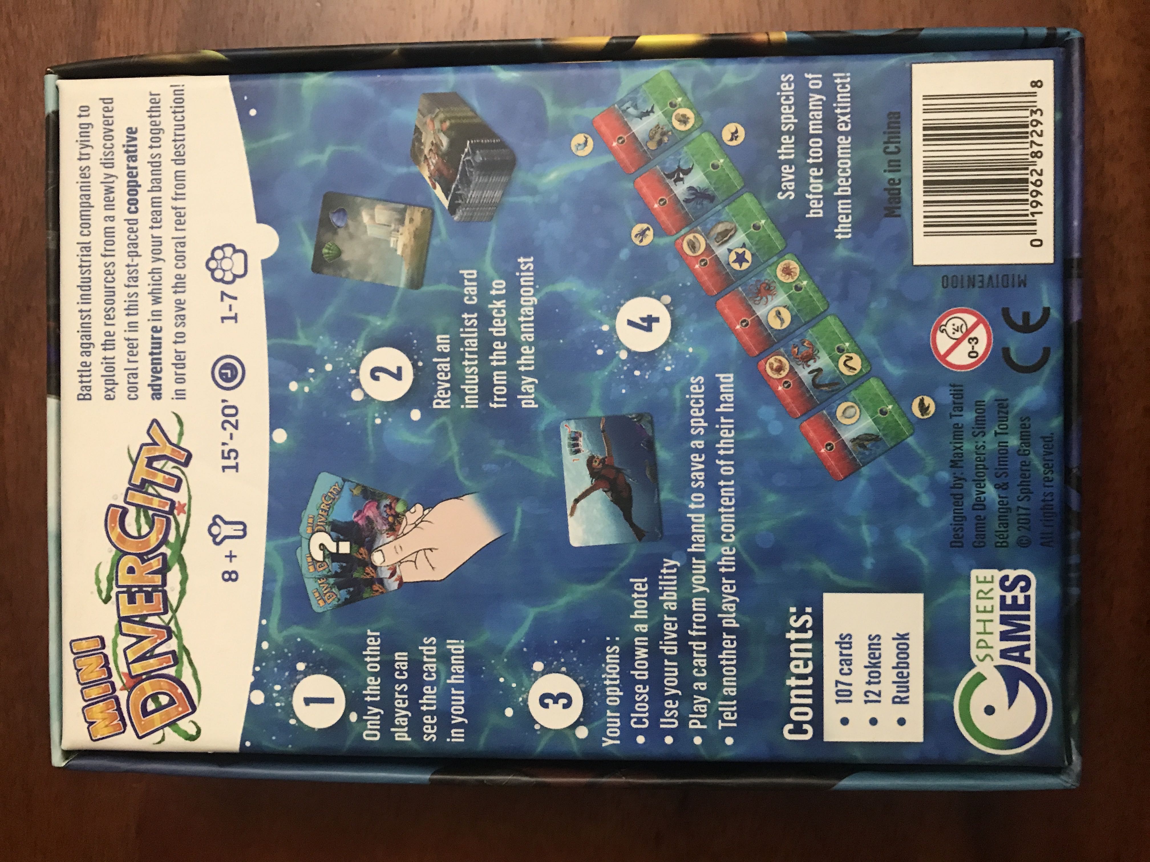 Mini Diver City  (1-7) board game collectible [Barcode 019962872938] - Main Image 2