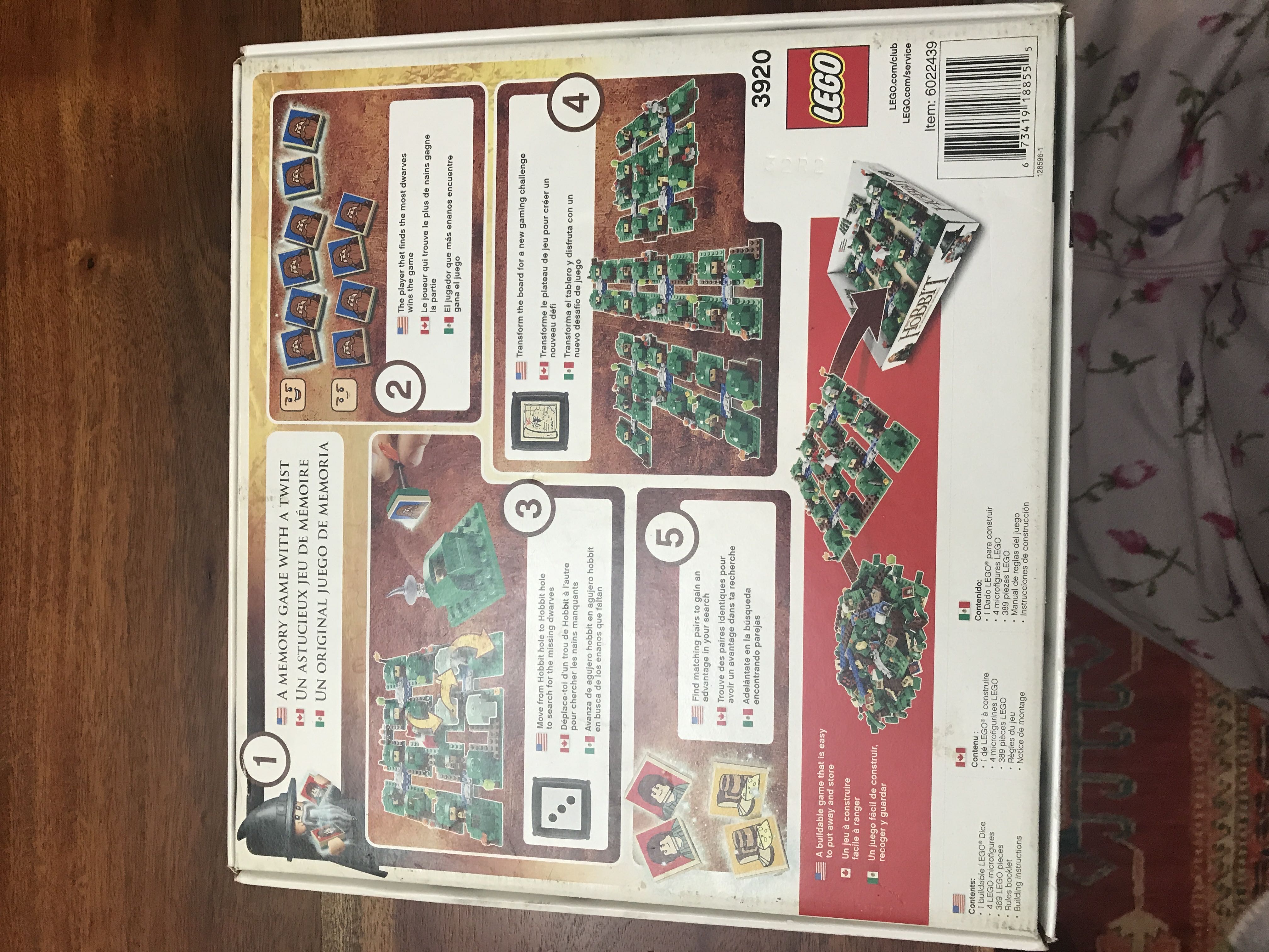 LEGO The Hobbit: An Unexpected Journey #3920  (2-4) board game collectible [Barcode 673419188555] - Main Image 2