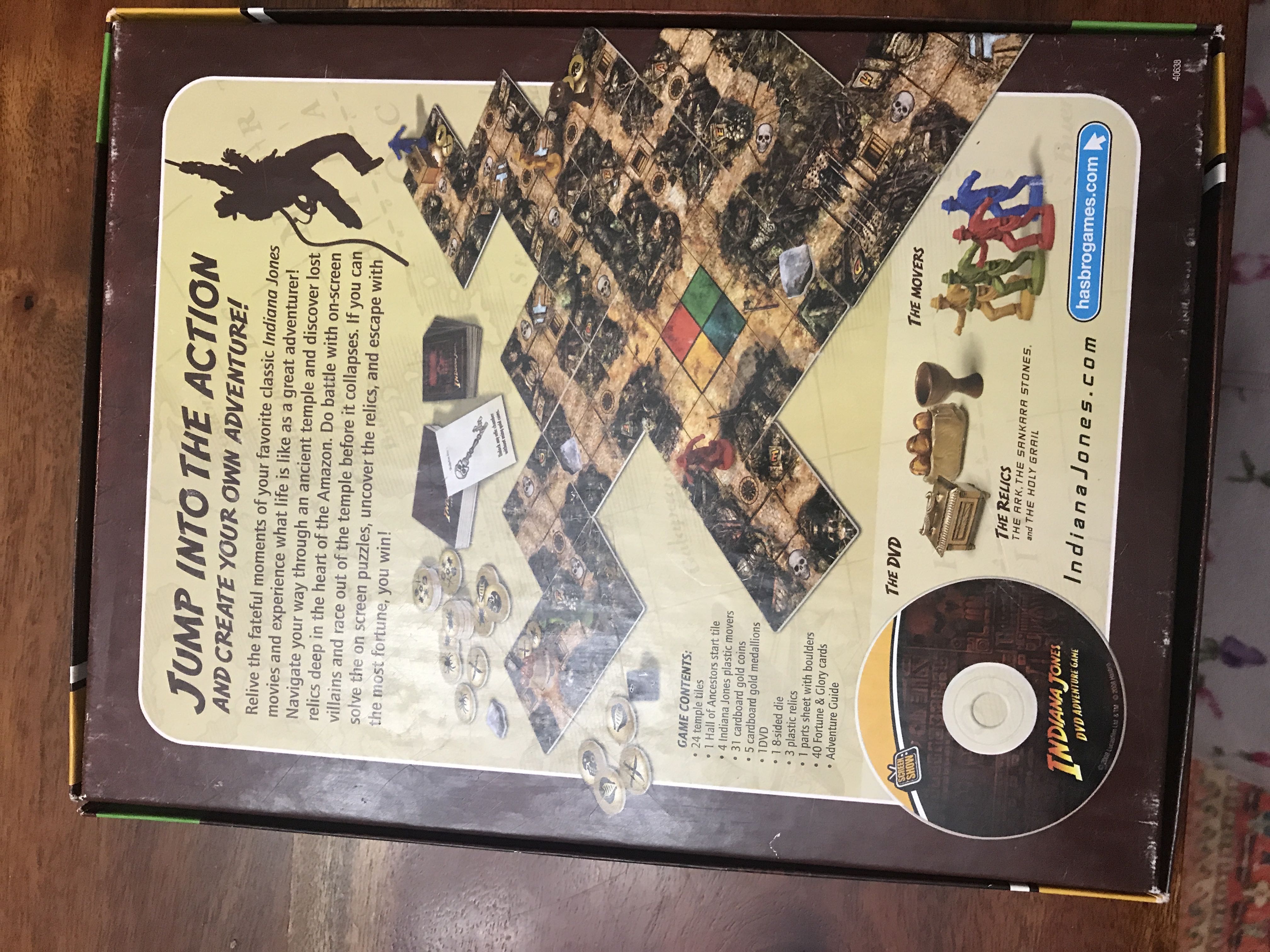 Indiana Jones DVD Adventure Game  (2-4) board game collectible [Barcode 653569304920] - Main Image 2