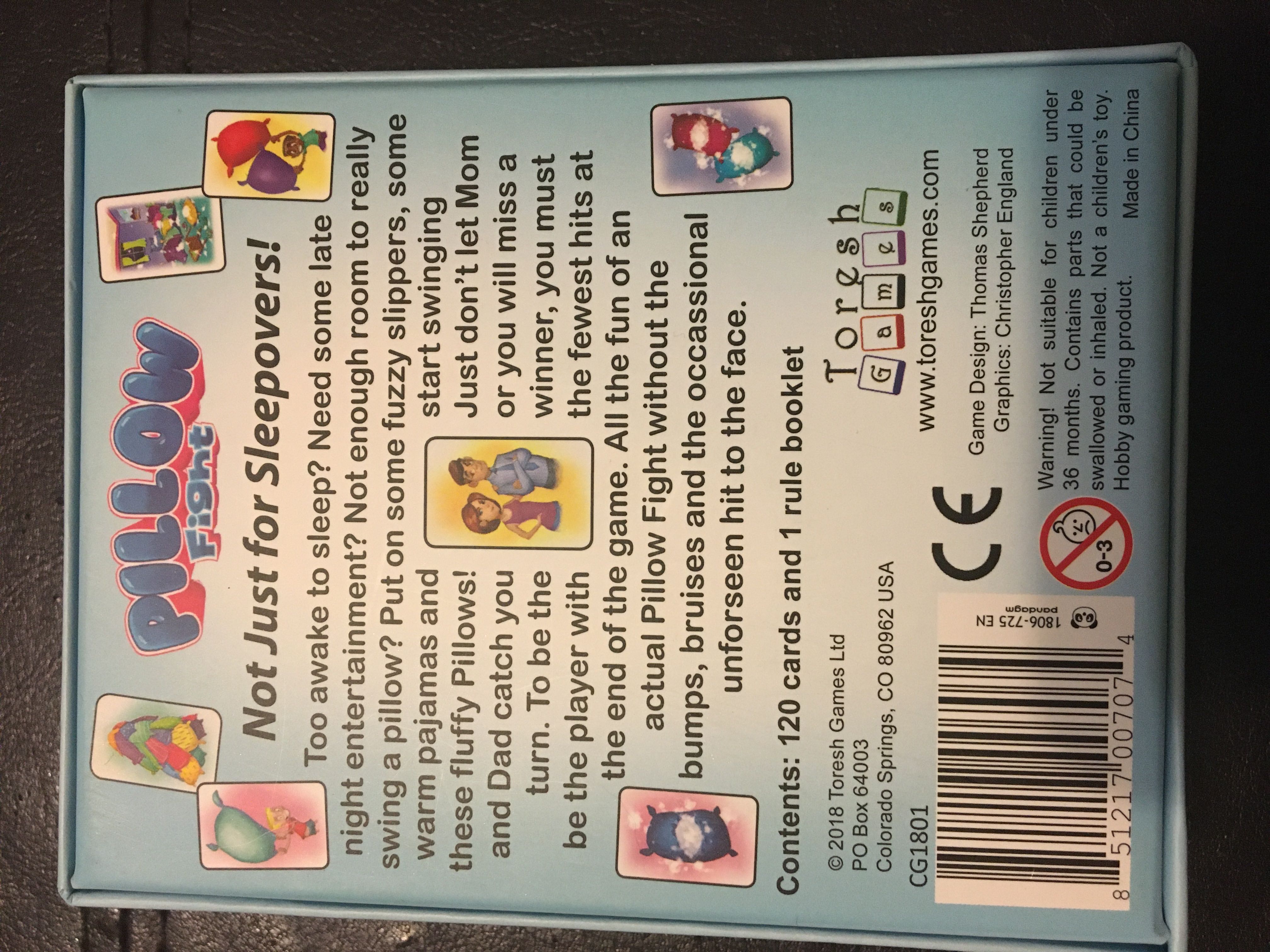 Pillow Fight  (2-7) board game collectible [Barcode 851217007074] - Main Image 2
