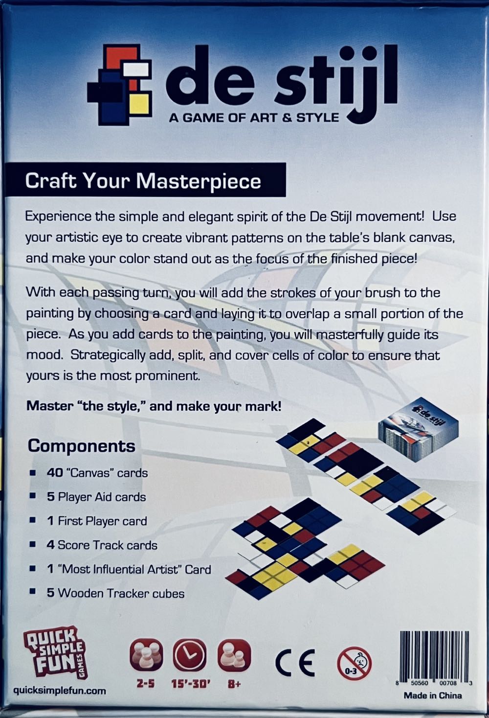 de Stijl  (2-5) board game collectible [Barcode 850560007083] - Main Image 2