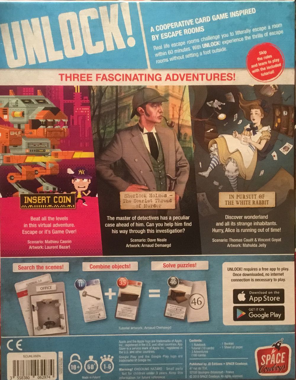 Unlock! Heroic Adventures  (1 - 6) board game collectible [Barcode 3558380062974] - Main Image 2