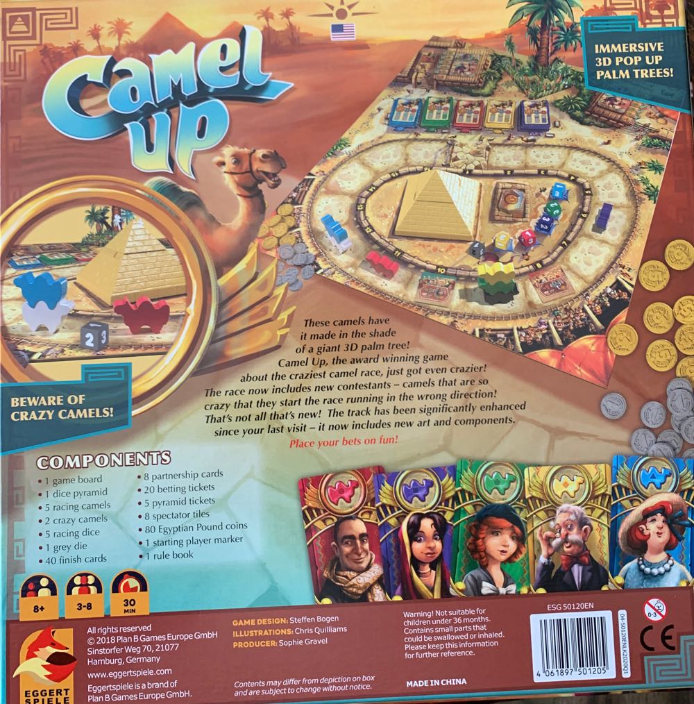 Camel Up: 2nd Edition  (3-8 (5)) board game collectible [Barcode 4061897501205] - Main Image 2