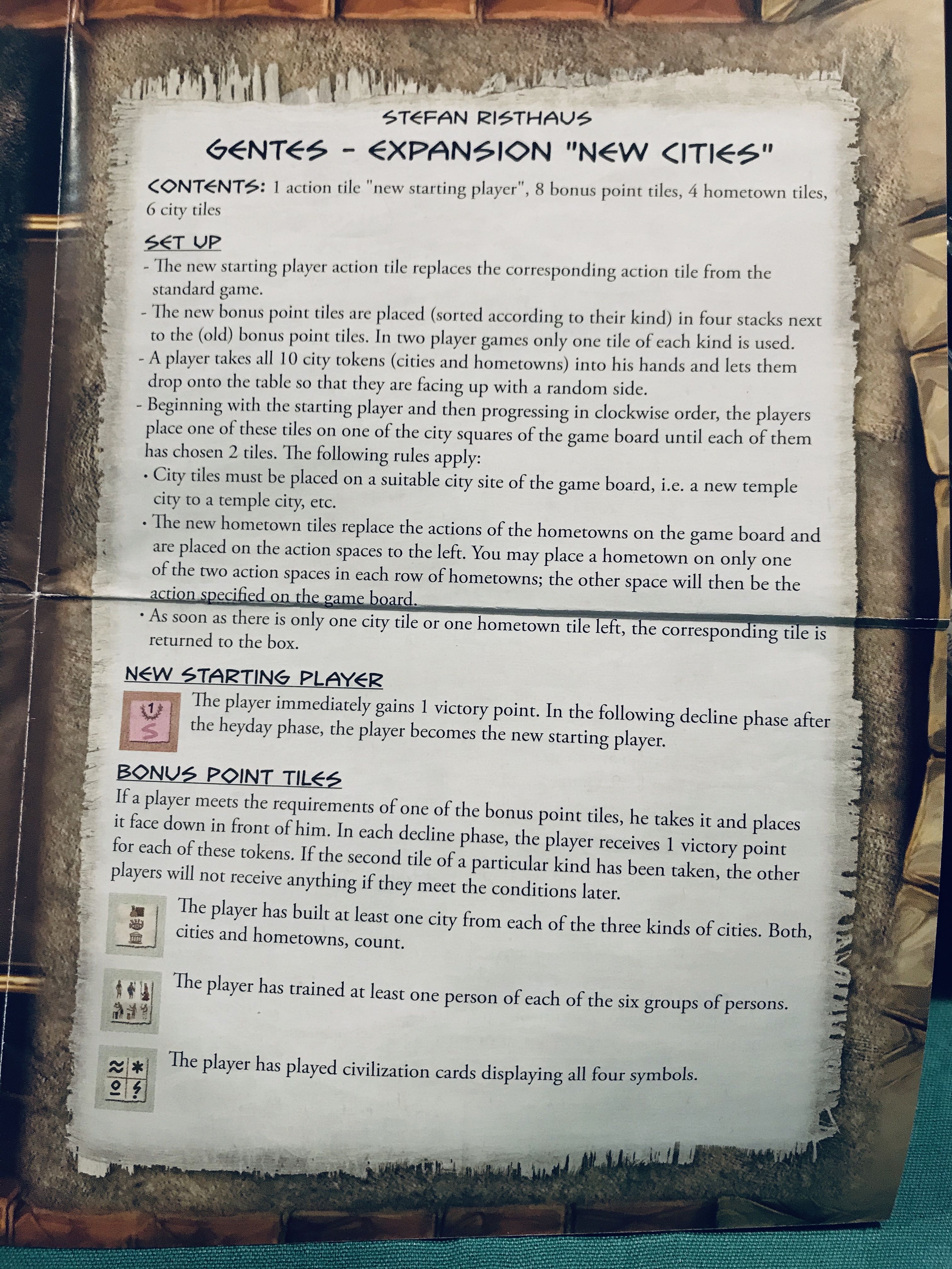 Gentes: New Cities  (2-4) board game collectible - Main Image 3