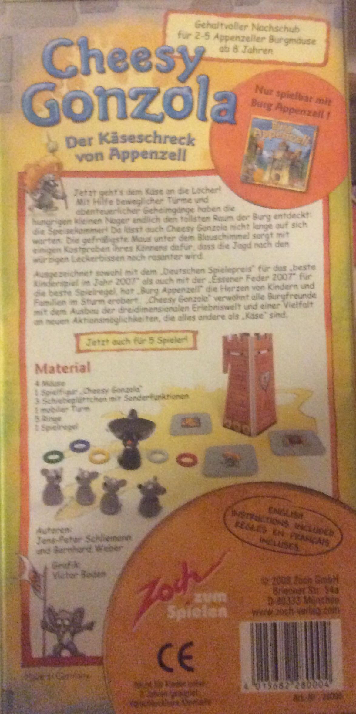 Cheesy Gonzola  board game collectible [Barcode 4015682280004] - Main Image 2