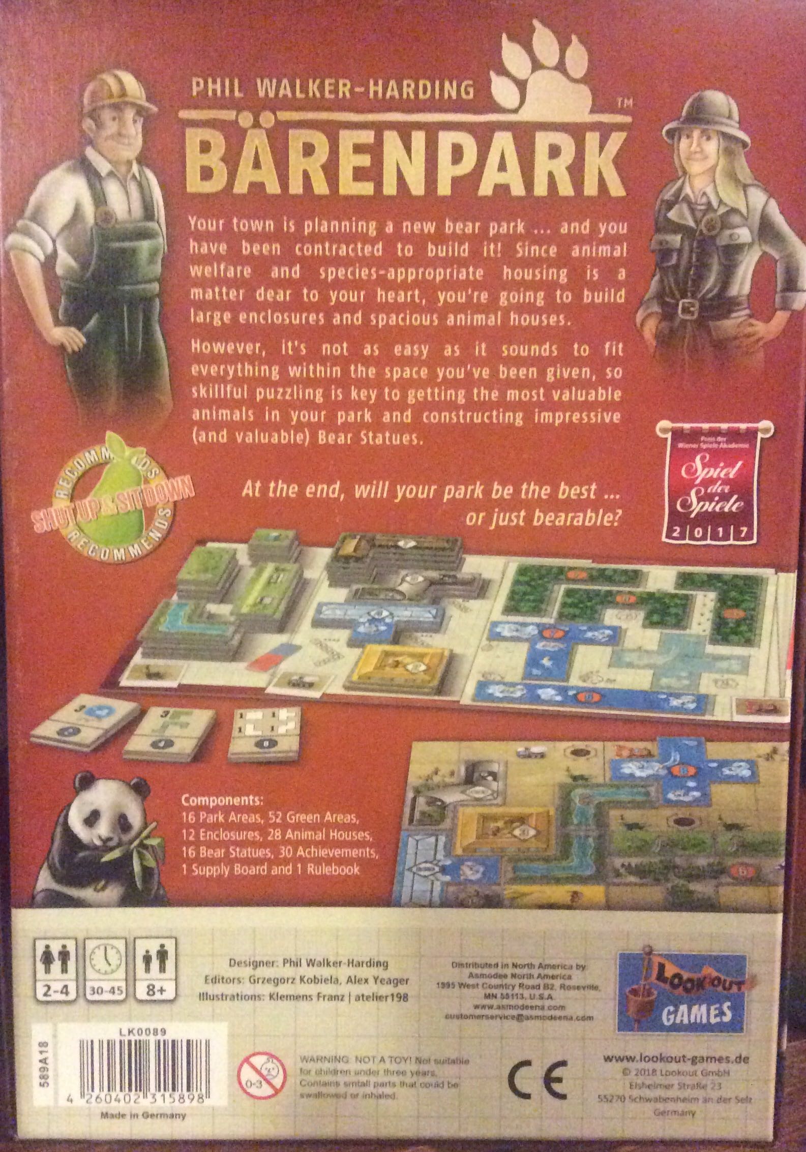 Bärenpark  (2-4) board game collectible [Barcode 4260402315898] - Main Image 2
