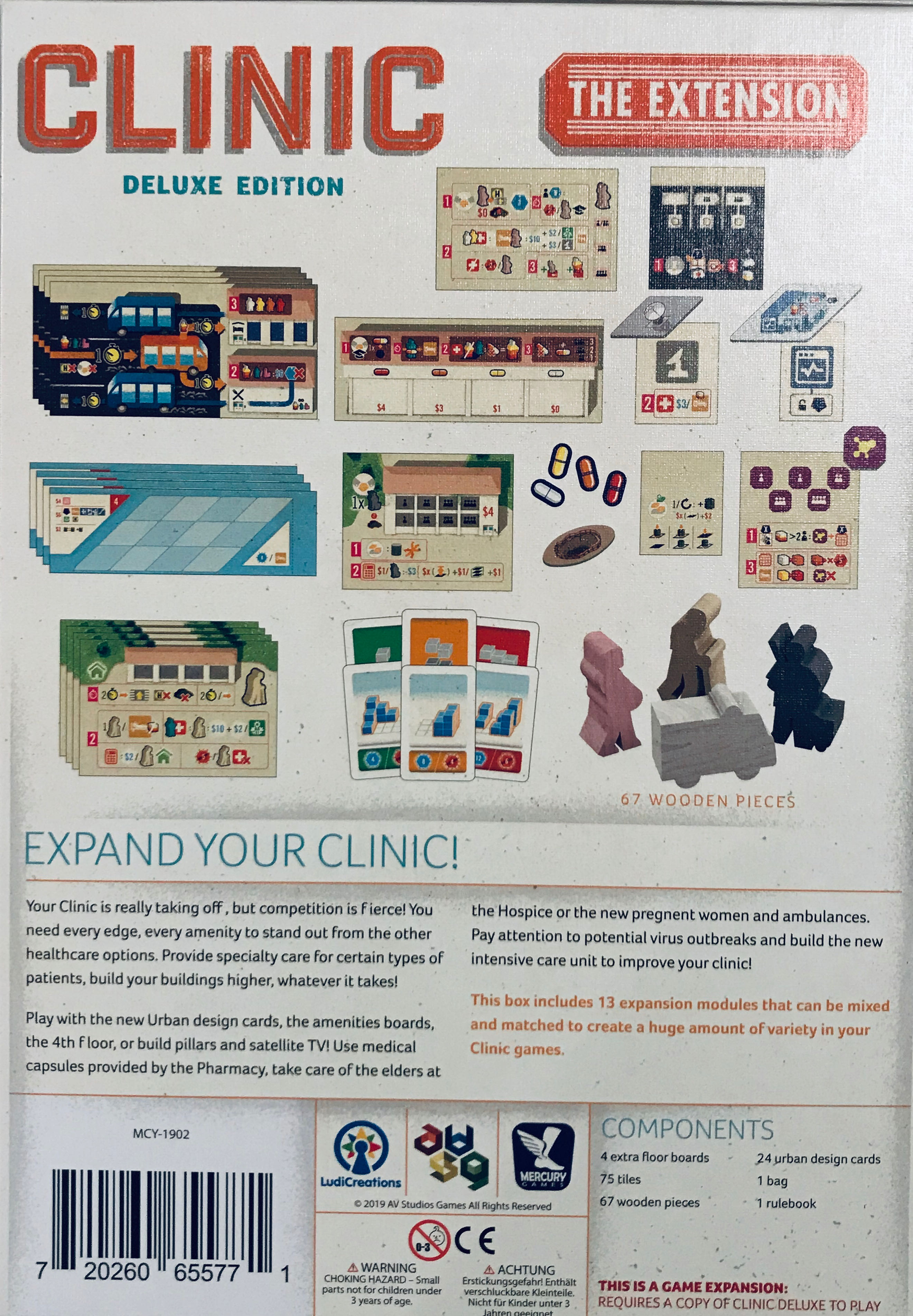 Klinik: Der Ausbau (Deluxe Edition)  (1-4) board game collectible [Barcode 720260655771] - Main Image 2